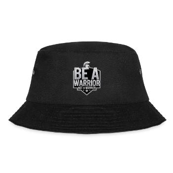 Be a warrior, not a worrier inspirational saying - Bucket Hat - black - Front - Lela (165cm)