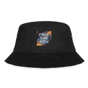 I need some space - ich brauche Raum - Bucket Hat - Schwarz - Vorne - Lela (165cm)