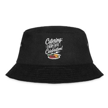 Catering: Wo jeder Bissen ein Fest ist! - Bucket Hat - Schwarz - Vorne - Lela (165cm)