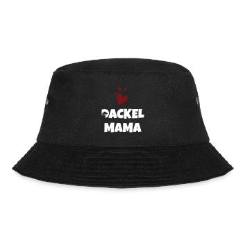Dackel Mama Herz - Bucket Hat - Schwarz - Vorne - Lela (165cm)