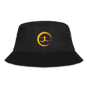 Sporty Hobby Leidenschaft Dreisprung - Bucket Hat - Schwarz - Vorne - Lela (165cm)