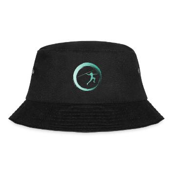 Sporty Hobby Leidenschaft Speerwurf - Bucket Hat - Schwarz - Vorne - Lela (165cm)