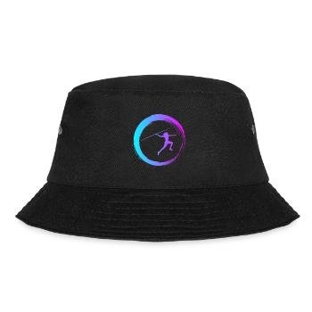 Sporty Hobby Leidenschaft Speerwurf - Bucket Hat - Schwarz - Vorne - Lela (165cm)