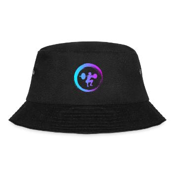 Sporty Hobby Leidenschaft Gewichtheben - Bucket Hat - Schwarz - Vorne - Lela (165cm)
