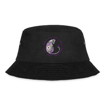 Cat with Elephant E 239 - Bucket Hat - black - Front - Lela (165cm)