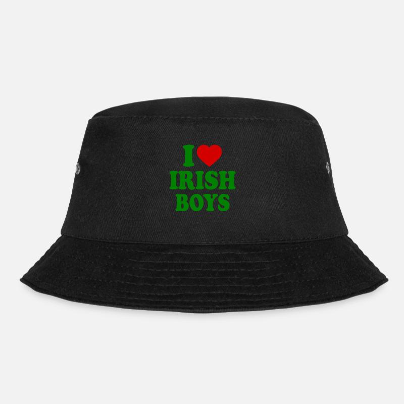 I love irish boys - Bucket Hat - black