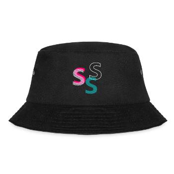S Initial - Bucket Hat - Schwarz - Vorne - Lela (165cm)