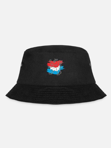 Roude Leiw mat Faarw - Bucket Hat - Schwarz