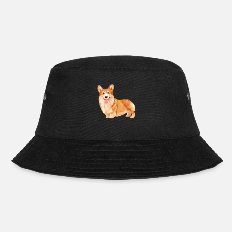 Welsh Corgi - Bucket Hat - Schwarz