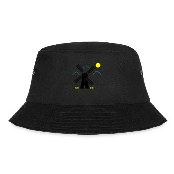 windmill landscape - Bucket Hat - black - Front - Lela (165cm)