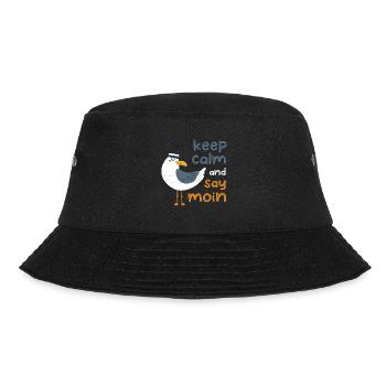 Moin Nordsee Hamburg Northern Germany Gift - Bucket Hat - black - Front - Lela (165cm)