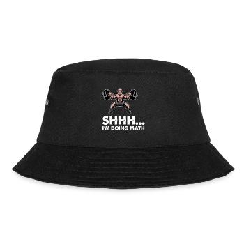 Shhh I Do Math Gym Fitness Math Lover D - Bucket Hat - black - Front - Lela (165cm)