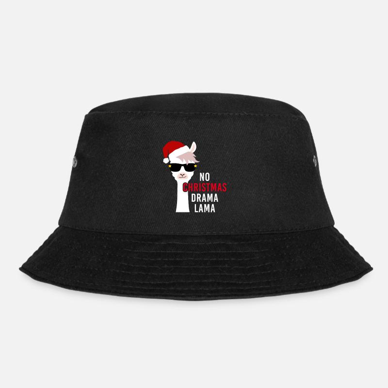no christmas drama lama Weihnachten Geschenk - Bucket Hat - Schwarz