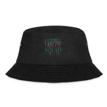 birthday present camping hoodie camping men - Bucket Hat - Schwarz - Vorne - Lela (165cm)