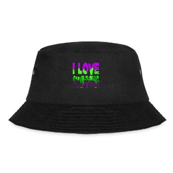 triathlon best funny swimming joke humor swim team - Bucket Hat - Schwarz - Vorne - Lela (165cm)