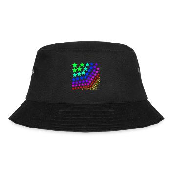 Colorful Stars Rainbow Gift Idea - Bucket Hat - black - Front - Lela (165cm)