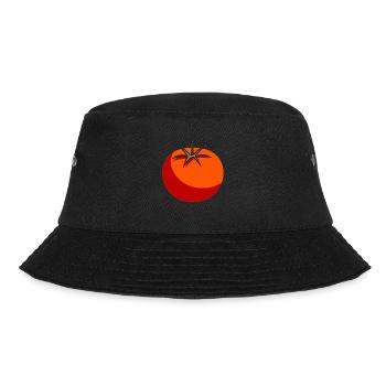 Tomato red gift idea - Bucket Hat - black - Front - Lela (165cm)