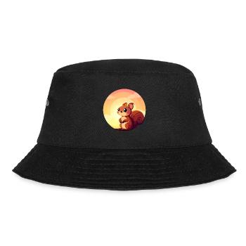 Squirrel Round Sunset Design - Bob - noir - Devant - Lela (165cm)