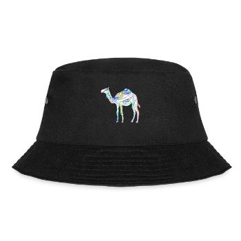 Kamel - Bucket Hat - Schwarz - Vorne - Lela (165cm)