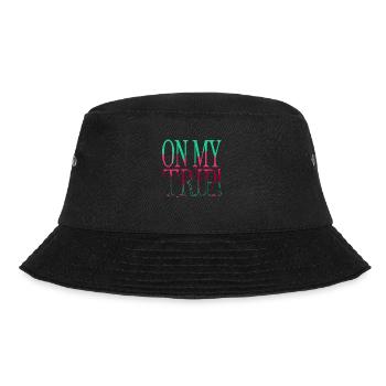 jokes present idea internet sayings funny sayings - Bucket Hat - Schwarz - Vorne - Lela (165cm)