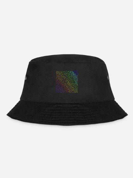 Sterne bunt Sternenhimmel Regenbogen Geschenkidee - Bucket Hat - Schwarz