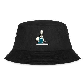 Grillmeister Wolf - Bucket Hat - Schwarz - Vorne - Lela (165cm)