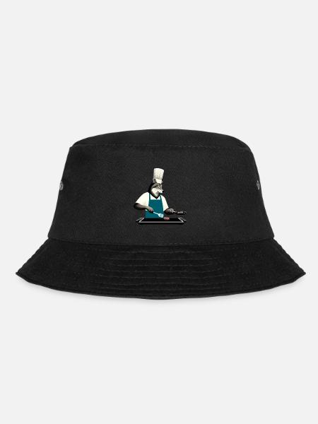Grill master Wolf - Bucket Hat - black