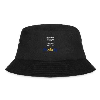 Barbados Geschenkidee lustiger Spruch Therapie - Bucket Hat - Schwarz - Vorne - Lela (165cm)