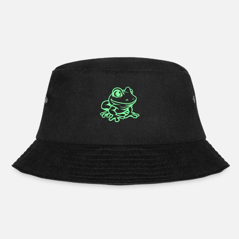 frosch comic - Bucket Hat - Schwarz
