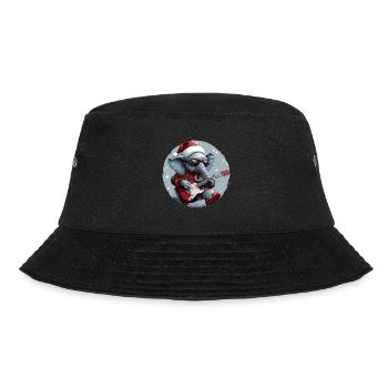 Elephant Christmas Rocker Guitar - Bucket Hat - black - Front - Lela (165cm)