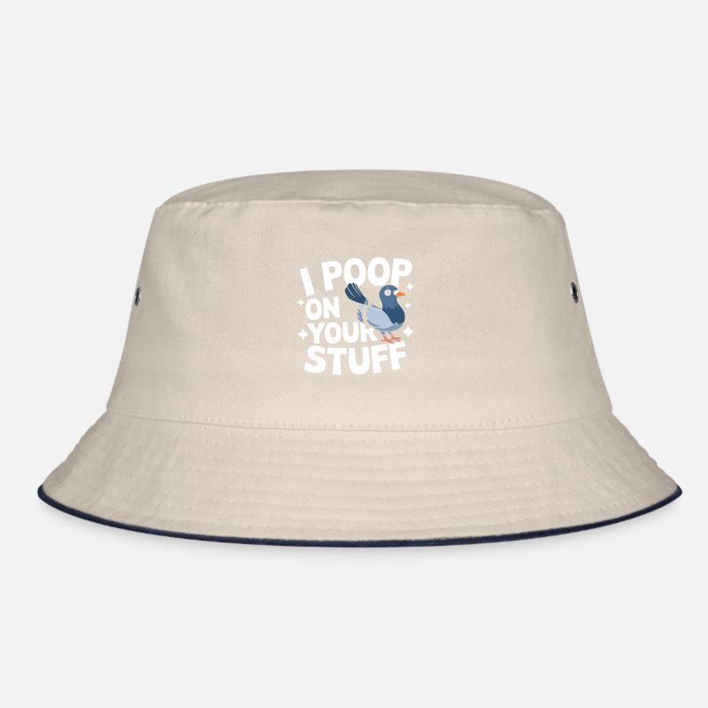 Taube Tauben Tier Vogel Bucket Hat