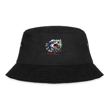 Wolfsbeere – Atropa belladonna - Bucket Hat - Schwarz - Vorne - Lela (165cm)