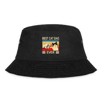 Best Cat Dad Ever Best Cats Dad Dad Kitten - Bucket Hat - black - Front - Lela (165cm)
