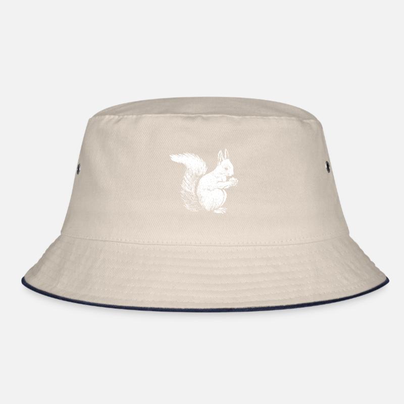 Tier des Waldes Eichhörnchen gezeichnet Bucket Hat