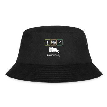 I Nap Periodically - Funny Science Cat Katze - Bucket Hat - black - Front - Lela (165cm)