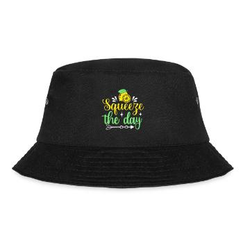 Lemonade Squeeze Day Summer Lovers Lemon Juice - Bucket Hat - black - Front - Lela (165cm)