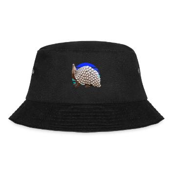 Cute pangolin design - Bucket Hat - black - Front - Lela (165cm)