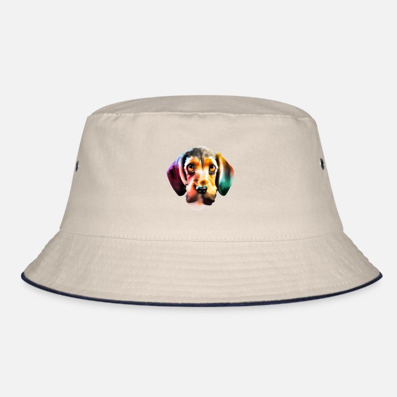 Bunter Dackel Bucket Hat
