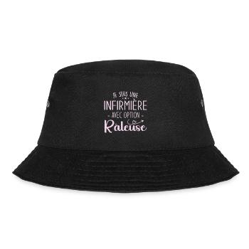 Ich bin eine Krankenschwester mit einer Beschwerdemöglichkeit - Bucket Hat - Schwarz - Vorne - Lela (165cm)