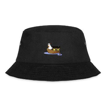 Sailor Chicken Sailor Maritime Boat Ahoy Child - Bucket Hat - black - Front - Lela (165cm)