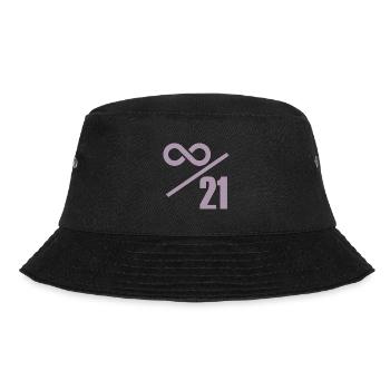Bitcoin 21 Millionen Limit - Unendlich Wertvoll - Bucket Hat - Schwarz - Vorne - Lela (165cm)