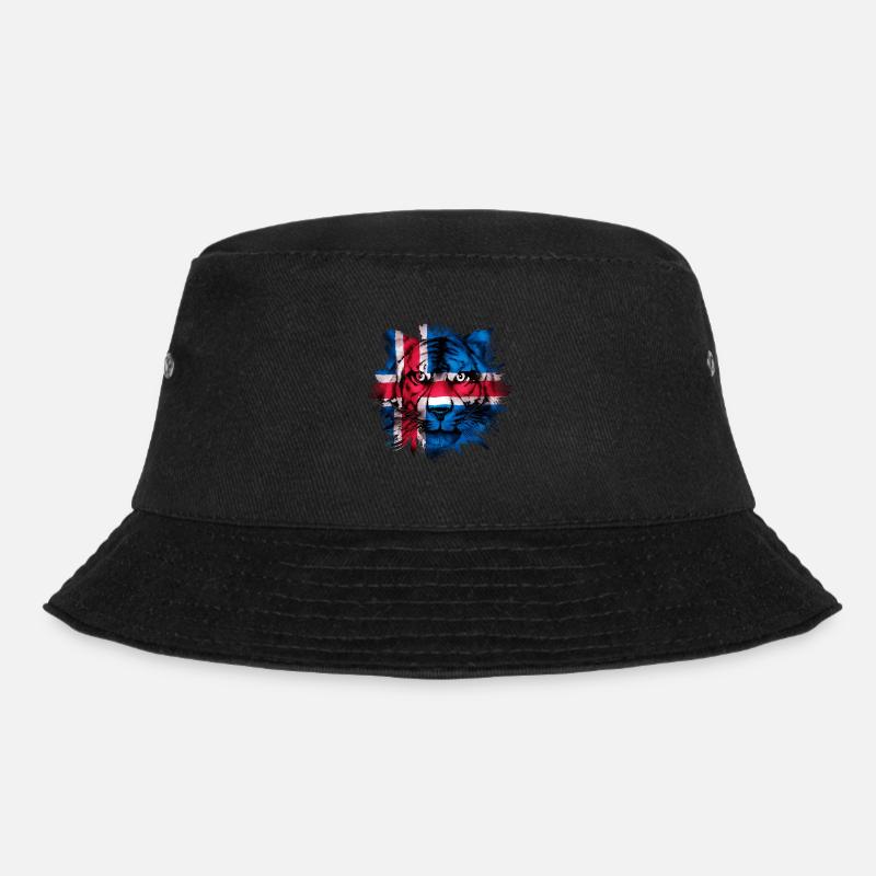 Island - Bucket Hat - Schwarz