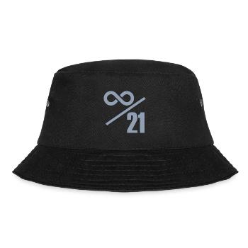 Bitcoin 21 Millionen Limit - Unendlich Wertvoll - Bucket Hat - Schwarz - Vorne - Lela (165cm)