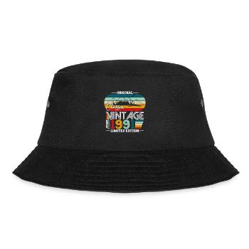 Vintage June 1991 Vintage 1991 Birthday 1991 - Bucket Hat - black - Front - Lela (165cm)