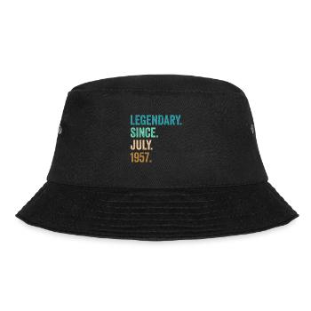 Legendary Since July 1957 65. Geburtstag - Bucket Hat - Schwarz - Vorne - Lela (165cm)
