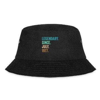 45 Years Old Legendary Since July 1977 45th - Bucket Hat - black - Front - Lela (165cm)
