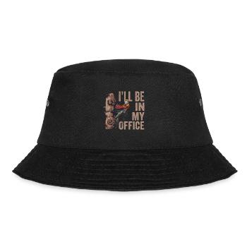 Woodworking I'll Be In My Office Lumberjack - Bucket Hat - black - Front - Lela (165cm)