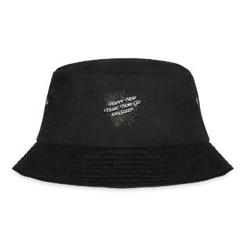 Frohes Neues Jahr jetzt gehen Sie und schlafen Sie - Bucket Hat - Schwarz - Vorne - Lela (165cm)