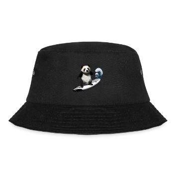 Panda Surfer - Bucket Hat - black - Front - Lela (165cm)