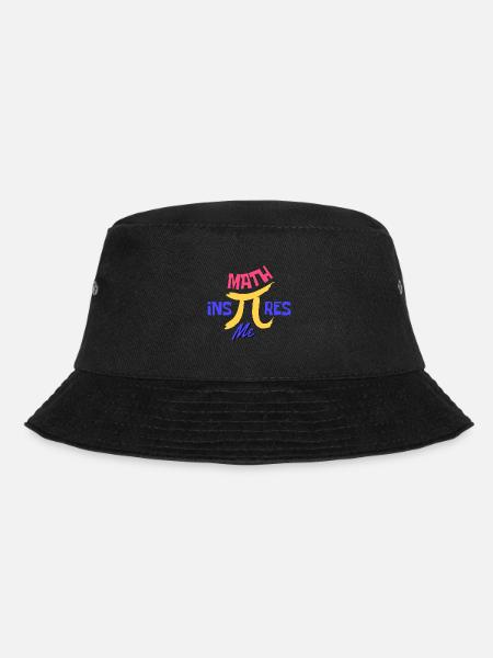 Mathe inspiriert mich Pi Day Mathe Motivationszitat - Bucket Hat - Schwarz
